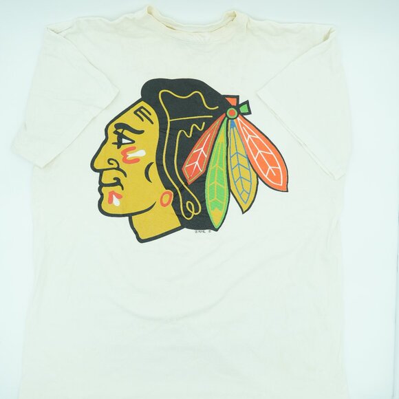 CHICAGO BLACKHAWKS LARGE LOGO T-SHIRT - Picture 1 of 5